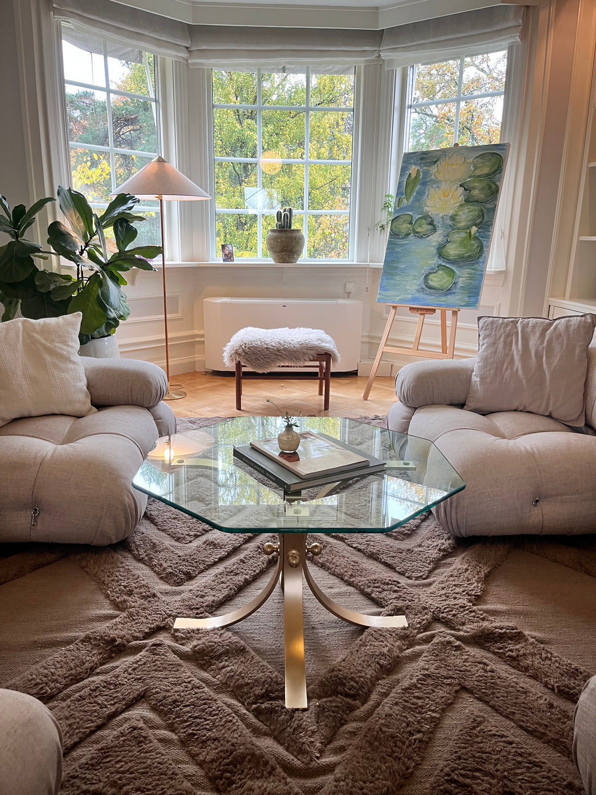 Art glasbord